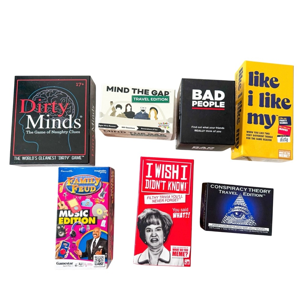 Bundle of 7 Party Board Games – Like New